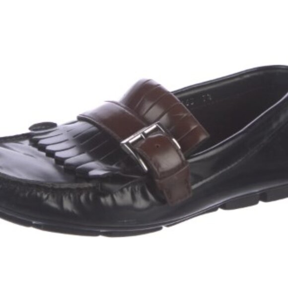 Prada Leather Fringe Trim Accent Drivers - Picture 2 of 5